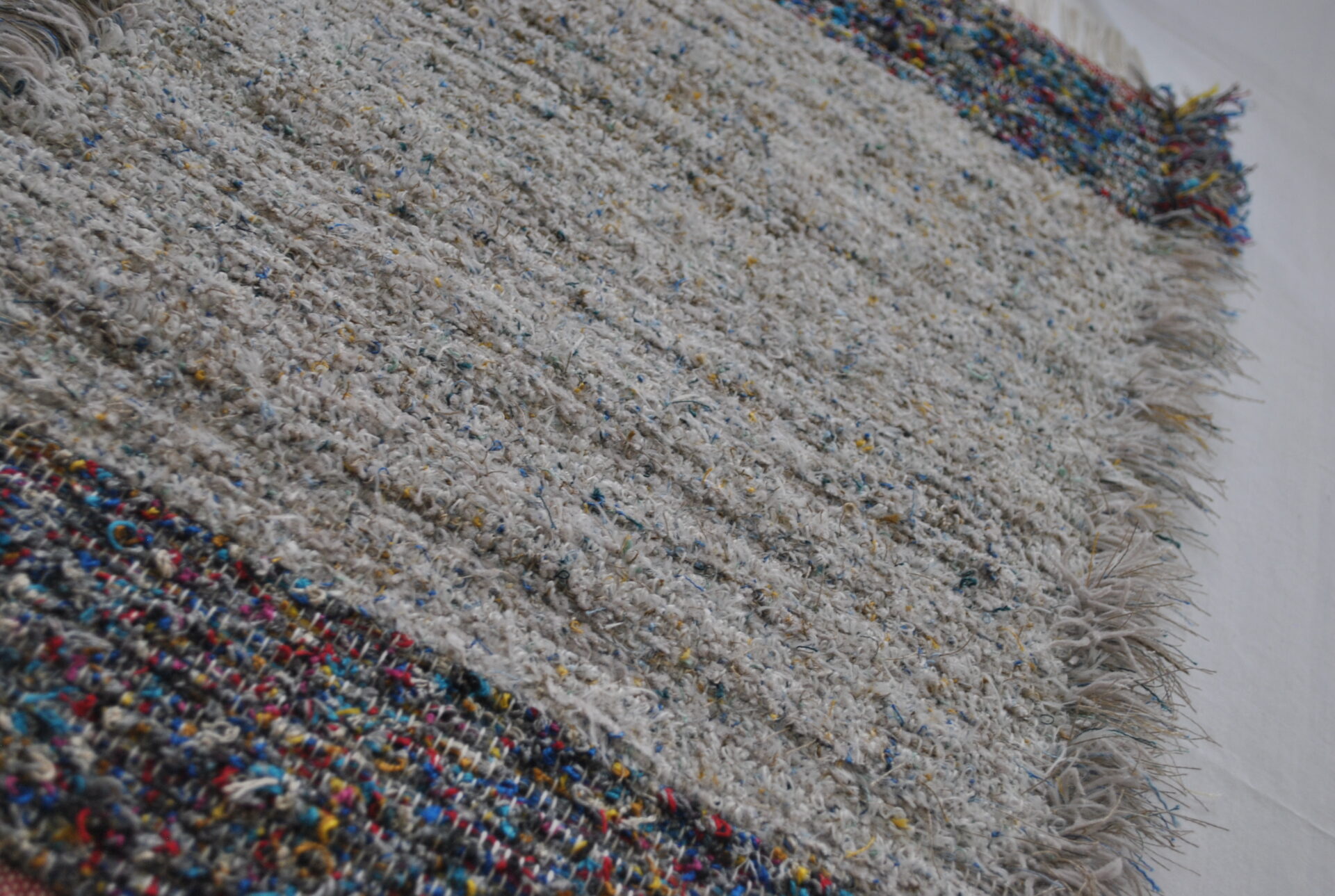 Fluffy Rug, Bright Colour Mash-up, 29x19 - Image 2