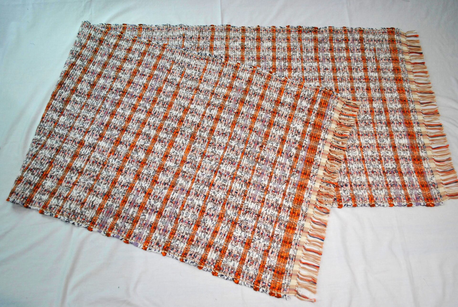 Cotton Rug, Creamsicle Dream, 105x31