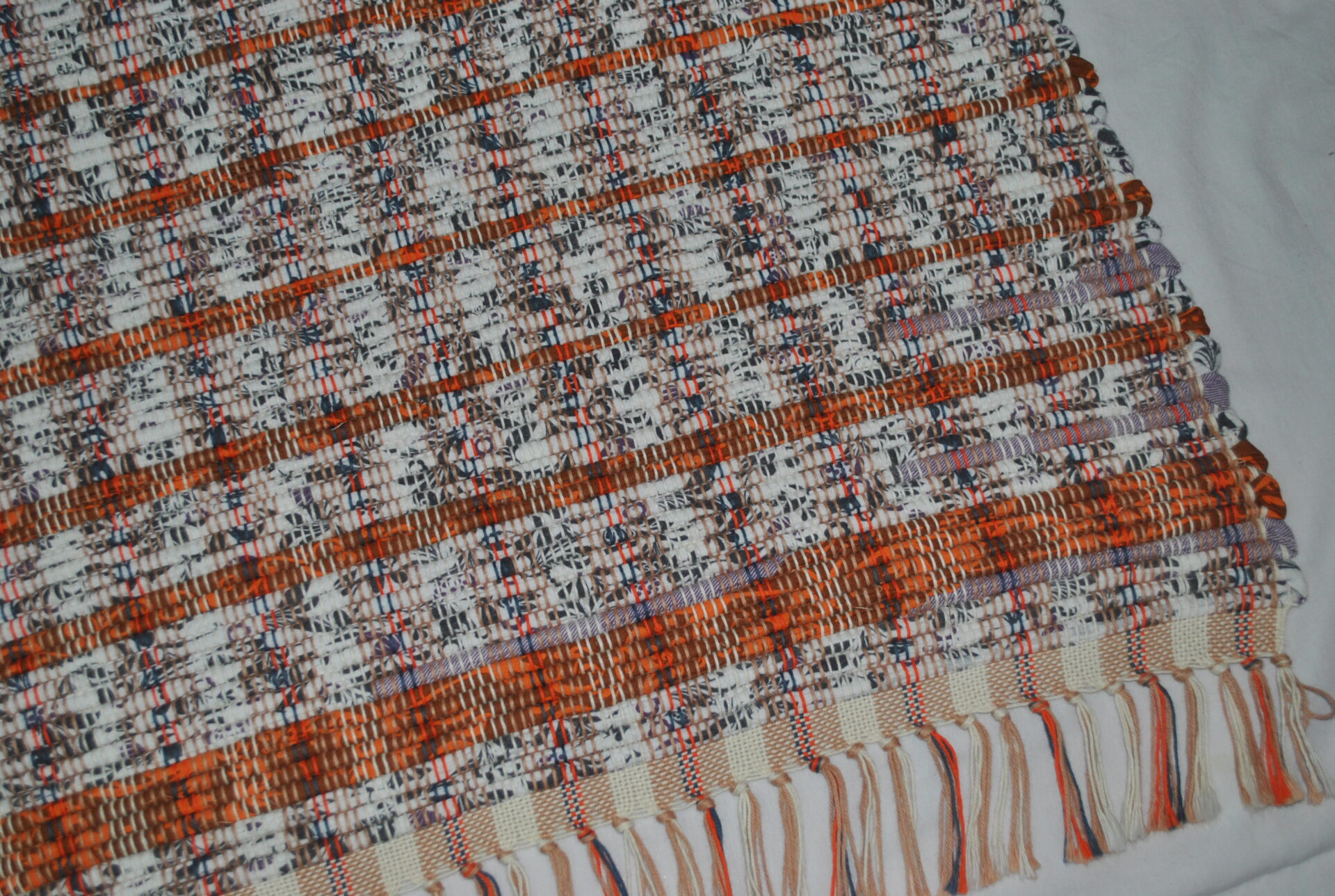Cotton Rug, Creamsicle Dream, 105x31 - Image 2