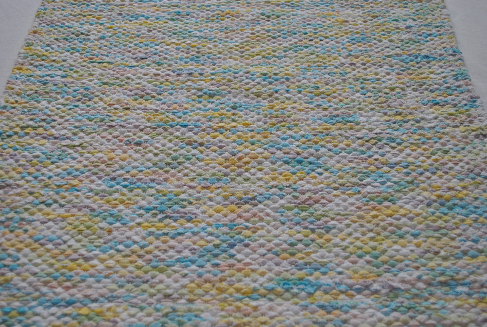 Cotton Rug, Blended Pastels, 42x24.5 - Image 9